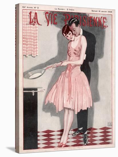 Cooking Crepes 1926-null-Stretched Canvas
