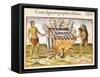 Cooking Fish, from "Admiranda Narratio...", 1585-88-John White-Framed Stretched Canvas