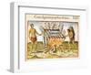 Cooking Fish, from "Admiranda Narratio...", 1585-88-John White-Framed Giclee Print