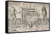 Cooking Fish-Theodore de Bry-Framed Stretched Canvas