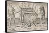 Cooking Fish-Theodore de Bry-Framed Stretched Canvas