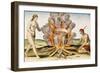 Cooking Food in a Terracotta Pot, from "Admiranda Narratio... "-John White-Framed Giclee Print