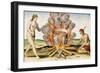 Cooking Food in a Terracotta Pot, from "Admiranda Narratio... "-John White-Framed Giclee Print