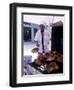 Cooking in a Jerk Hut, Jamaica, Caribbean-Greg Johnston-Framed Photographic Print