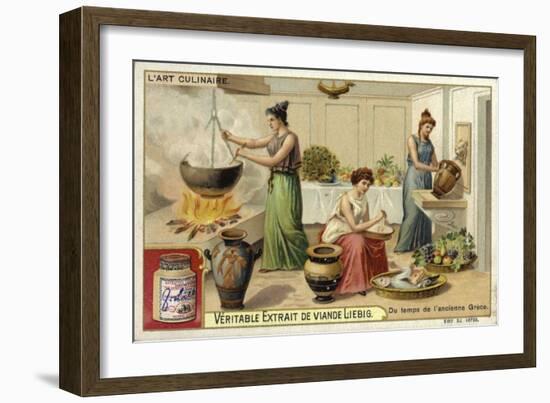 Cooking in Ancient Greece-null-Framed Giclee Print