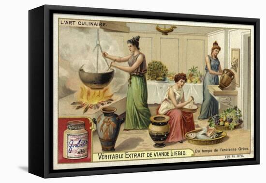 Cooking in Ancient Greece-null-Framed Stretched Canvas