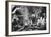 Cooking on a Raft, Paraguay, 1911-null-Framed Giclee Print