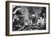 Cooking on a Raft, Paraguay, 1911-null-Framed Premium Giclee Print