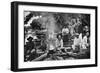 Cooking on a Raft, Paraguay, 1911-null-Framed Giclee Print