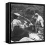 Cooking on the Fire, Early 20th Century-null-Framed Stretched Canvas