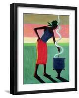 Cooking Rice, 2001-Tilly Willis-Framed Giclee Print