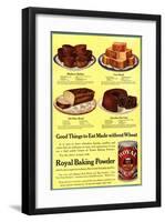 Cooking Royal Baking Powder, USA, 1910-null-Framed Giclee Print