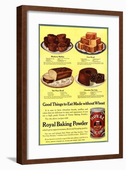 Cooking Royal Baking Powder, USA, 1910-null-Framed Giclee Print