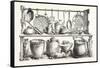 Cooking Utensils from Pompeii in the Museum at Naples-null-Framed Stretched Canvas