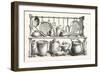 Cooking Utensils from Pompeii in the Museum at Naples-null-Framed Premium Giclee Print