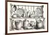 Cooking Utensils from Pompeii in the Museum at Naples-null-Framed Giclee Print