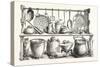 Cooking Utensils from Pompeii in the Museum at Naples-null-Stretched Canvas