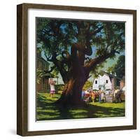 "Cookout,"August 1, 1950-George Bingham-Framed Giclee Print