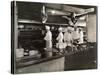 Cooks at the Broiler in the Kitchen of the Hotel Commodore, 1919-Byron Company-Stretched Canvas