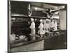 Cooks at the Broiler in the Kitchen of the Hotel Commodore, 1919-Byron Company-Mounted Giclee Print