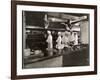 Cooks at the Broiler in the Kitchen of the Hotel Commodore, 1919-Byron Company-Framed Giclee Print