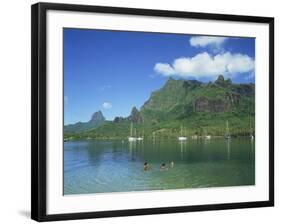 Cooks Bay, Moorea Island, Tahiti, French Polynesia-Steve Vidler-Framed Photographic Print