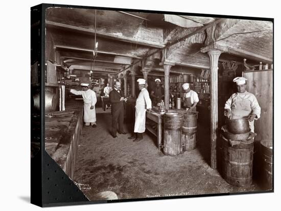 Cooks Working in the Kitchen at Maillard's Chocolate Manufacturers, 116-118 West 25th Street, New…-Byron Company-Stretched Canvas