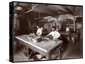 Cooks Working in the Kitchen at Maillard's Chocolate Manufacturers, 116-118 West 25th Street, New…-Byron Company-Stretched Canvas