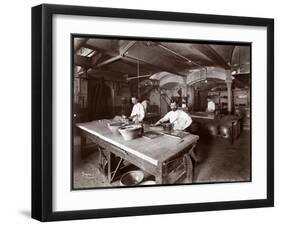 Cooks Working in the Kitchen at Maillard's Chocolate Manufacturers, 116-118 West 25th Street, New…-Byron Company-Framed Giclee Print