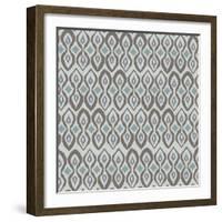 Cool Boardwalk Ikat-Sharon Turner-Framed Art Print