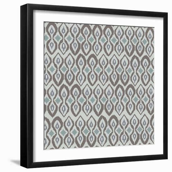 Cool Boardwalk Ikat-Sharon Turner-Framed Art Print