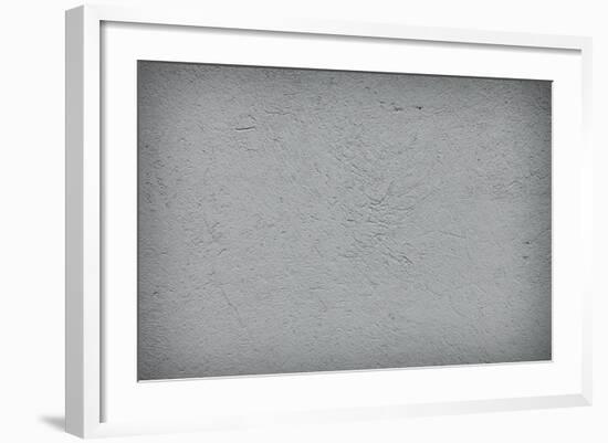 Cool Brushed Plaster Concrete Wallbackground-rtsubin-Framed Art Print