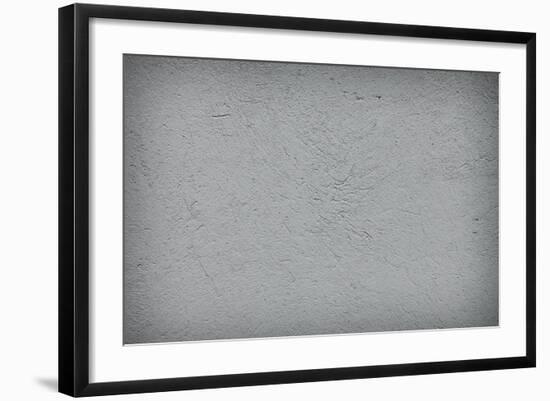 Cool Brushed Plaster Concrete Wallbackground-rtsubin-Framed Art Print