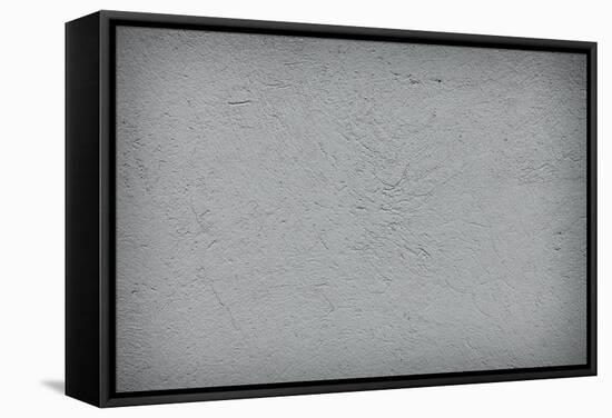 Cool Brushed Plaster Concrete Wallbackground-rtsubin-Framed Stretched Canvas