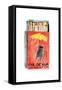 Cool Cat Club Matches I Red-Mercedes Lopez Charro-Framed Stretched Canvas