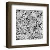 Cool Cat Doodle Pattern-null-Framed Art Print