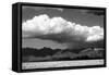 Cool Colorado Rain BW-Douglas Taylor-Framed Stretched Canvas