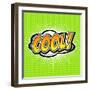 Cool! Comic Speech Bubble, Cartoon-jirawatp-Framed Art Print