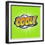 Cool! Comic Speech Bubble, Cartoon-jirawatp-Framed Art Print