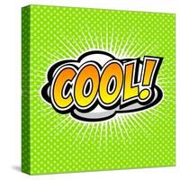 Cool! Comic Speech Bubble, Cartoon-jirawatp-Stretched Canvas