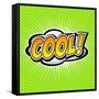 Cool! Comic Speech Bubble, Cartoon-jirawatp-Framed Stretched Canvas