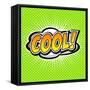 Cool! Comic Speech Bubble, Cartoon-jirawatp-Framed Stretched Canvas