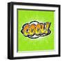 Cool! Comic Speech Bubble, Cartoon-jirawatp-Framed Art Print