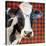 Cool Cow on Pattern-Lanie Loreth-Stretched Canvas