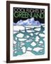 Cool flights to Groenland-Jean Pierre Got-Framed Art Print