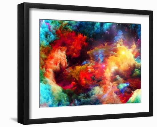 Cool Fractal Paint-agsandrew-Framed Art Print