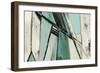 Cool Geometric Teal Version-PI Studio-Framed Art Print