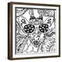 Cool Giraffe-Hello Angel-Framed Giclee Print