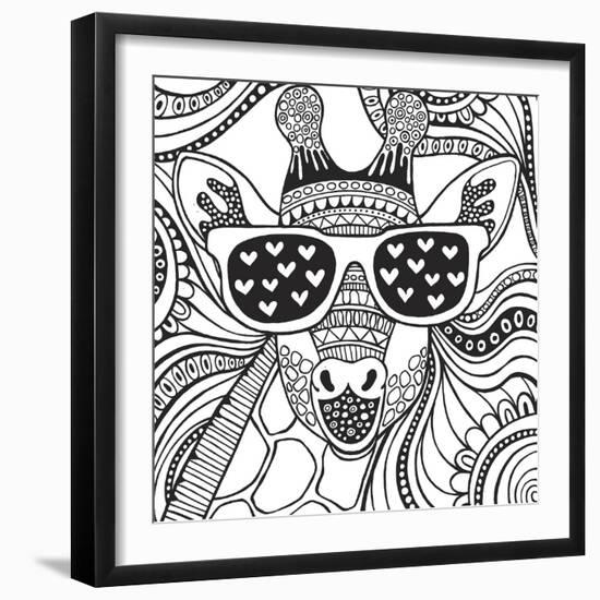 Cool Giraffe-Hello Angel-Framed Giclee Print