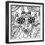 Cool Giraffe-Hello Angel-Framed Giclee Print